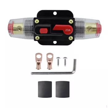 Автоматический выключатель с переключателем ручного сброса Сбрасываемые автомобильные аксессуары для вспомогательных источников постоянного тока 20A