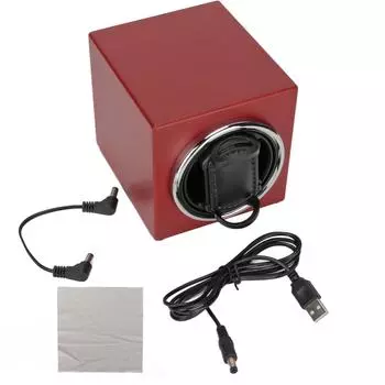 Автоматический заводчик часов, бесшумный, красная матовая краска, механическая машинка для подзавода часов, витрина 12,5x11x11 см