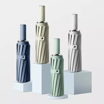 Автоматический зонт для женщин с защитой от ультрафиолета, складной зонт от солнца, для путешествий от дождя, 16K, прочный зонт с защитой от ветра UPF50+ серый