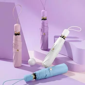 Автоматический зонт от дождя и солнца с черным покрытием, зонт от УФ-лучей, 3 складных ветроустойчивых авто, роскошный большой ветрозащитный для женщин и мужчин жёлтый