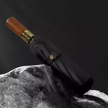 Автоматический зонт от дождя с 10 костяными ручками, складная защита от ультрафиолета в винтажном стиле, для мужчин и женщин, подходит для многих случаев