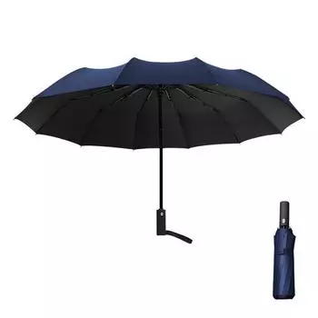 Автоматический зонт с двенадцатью костями, большой виниловый солнцезащитный зонт, тройной зонт, подарочный зонт