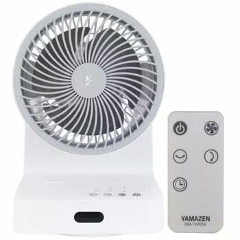 Автоматическое качание вверх и влево и 10 татами с дистанционным управлением с 3 уровнями регулировки объема воздуха Белый [Yamazen] Циркулятор, вниз, вправо, маты, управление,