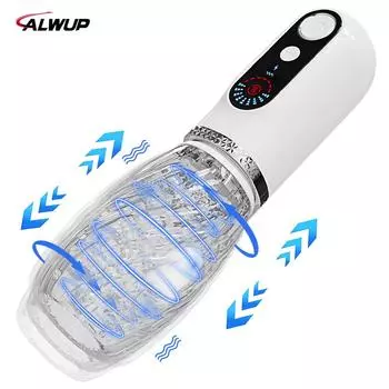 Автоматическое мужское устройство для мастурбации, телескопическое вращение, вибрационная чашка для мастурбации, секс-игрушки, товары для взрослых, мужские товары для мастурбации