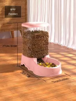 Автоматическое устройство для подачи воды для кошек и собак, устройство для подачи корма для собак, небольшая гравитационная автокормушка для кошек и собак розовый