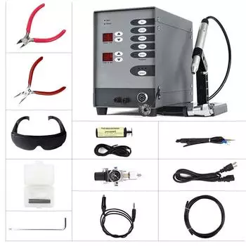 Автоматизированный аппарат с ЧПУ для точечной сварки нержавеющей стали с высокой мощностью и возможностью использования аргонодуговой сварки. 220V American Standard Simplified Version