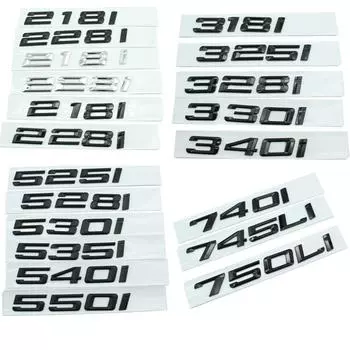 Автомобиль 3D ABS багажник с буквами логотип значок эмблема наклейка наклейка для BMW 2 3 5 7 серии 320i 325i 328i 318i 525i 528i 540i 218i 218i