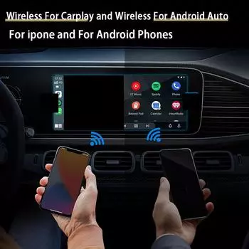 Автомобиль 5.0 проводной беспроводной Android Smart Car Box Smart Play Connect адаптер Plug Auto Ai Car Blu D7T2 black- CA400
