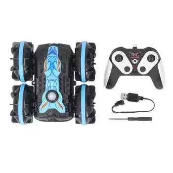 Автомобиль-амфибия с дистанционным управлением, перезаряжаемый 2,4 ГГц, поворот на 360°, вращение, вездеходный автомобиль с дистанционным управлением, пляж, вода