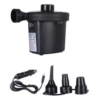 Автомобиль Авто 12 В 3 сопла надувной насос для всасывания воздуха электрический компрессор аксессуар чёрный