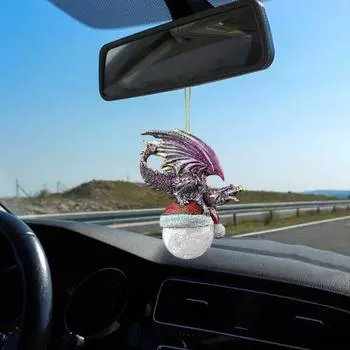 Автомобиль-динозавр, подвесной стиль, акриловое украшение, мультяшный декоративный подарок, милый кулон, подвески для рождественского декора D