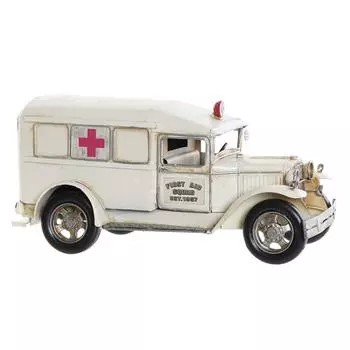 Автомобиль DKD Home Decor S3024299 Машина скорой помощи 33 x 14 x 15 см Винтаж
