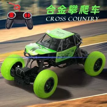 Автомобиль для дрифта по пересеченной местности, детский электрический автомобиль с дистанционным управлением, световые спецэффекты, полноприводный, устойчивый к падениям электрический игрушечный автомобиль красный