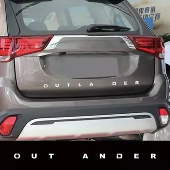 Автомобиль для MITSU + BISHI OUTLA + NDER задняя крышка багажника 3D металлическая авто эмблема наклейки наклейка гоночное украшение стильный аксессуар чёрный