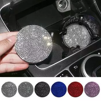 Автомобиль для подстаканника универсальный скольжения горный хрусталь аксессуары для салона автомобиля автозапчасти B розовый