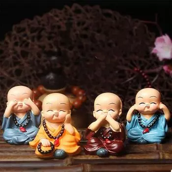 Автомобиль Джуниджини, буддийские принадлежности, монах, мини-монах, фигурка, миниатюра, корейский автомобильный аксессуар