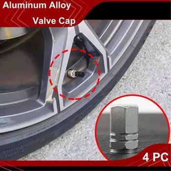 Автомобиль Грузовик Велосипед Автомобиль Авто Мотоцикл 4 ПК Колесо Шина Шины Клапан Защитные Стержни Воздухонепроницаемые Пыленепроницаемые Герметичные Крышки Винтовые Колпачки серебряный