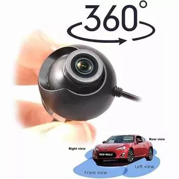 автомобиль HD Full Vision Car View Camera Night Vision Reversing 360 градусов Auto Parking CCD Back Camera Front Side Back View Camera чёрный