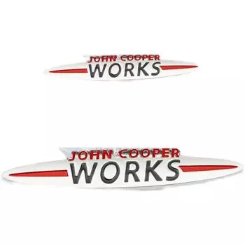 Автомобиль JCW модифицированные работы индивидуальное украшение COOPERS автомобильное крыло металлическая наклейка на автомобиль 9*1.7CM