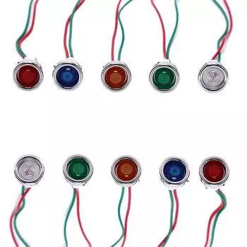 Автомобиль Лодка 12 В 10 мм светодиодный индикатор пилотной панели приборной панели сигнальная лампа проводная