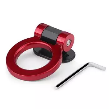 Автомобиль модифицированный клей тяга круглое кольцо буксировочные планки крюк прицепа украшение (красный)