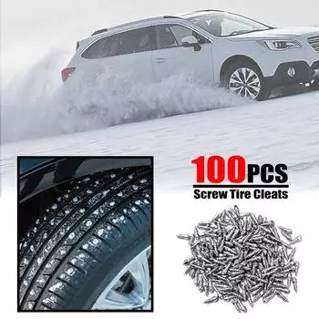 Автомобиль мотоцикл колесо велосипед 9 мм винт шина шипы обувь шипы гвозди 100 шт зима снег ледяной езда аварийный с установочным инструментом