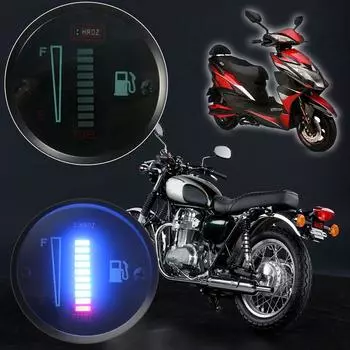 Автомобиль Мотоцикл Модифицированный Счетчик Топлива Светодиодный Дисплей Указатель Уровня Топлива Автомобиль Мотоцикл чёрный