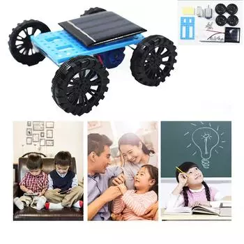 Автомобиль на солнечной энергии, сборный, игрушка ручной работы One Size белый