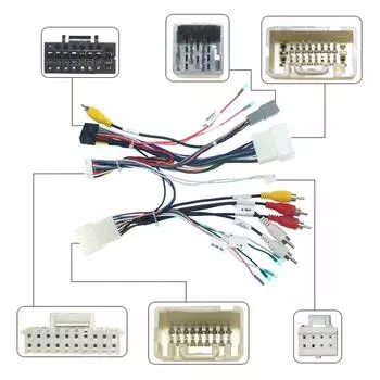 Автомобильная 16-контактная аудиопроводка с блоком Canbus для Mitsubishi Pajero, адаптер проводки для установки неоригинальной стереосистемы