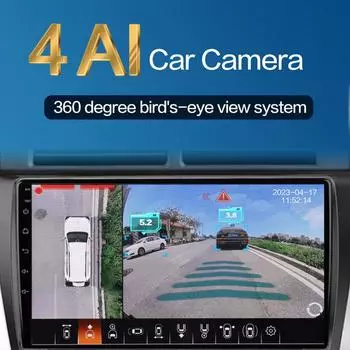 Автомобильная AHD 3.5D 360-градусная камера с панорамным обзором, вид с птиц, парковка, передняя и задняя боковая камера, комплект видеорегистратора для Toyota Prado 2012-2020
