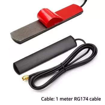 Автомобильная антенна DAB + Радио SMA Plug Адаптер Автомобильная антенна для грузовика Длина кабеля 1,5 метра Устройство для усиления сигнала автомобиля, лодки, автофургона чёрный