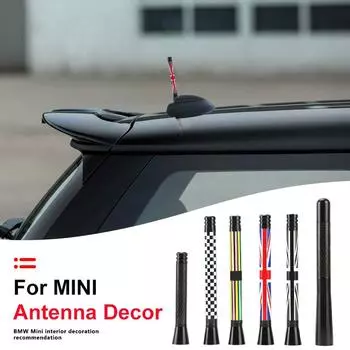Автомобильная антенна FM крышка декоративный чехол для Mini Cooper S JCW One R50 R53 R55 R56 R60 R61 F54 F55 F56 F60 Countryman 107mm черный белый