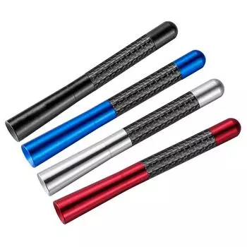 Автомобильная антенна из алюминиевого сплава, 12 см, универсальная радиоприемник из углеродного волокна, FM-антенна синий