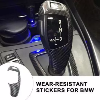 Автомобильная антивозрастная наклейка из углеродного волокна для рычага переключения передач, накладка на крышку, наклейки, совместимые с A