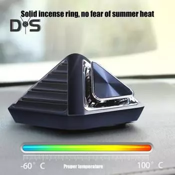 Автомобильная ароматерапия, алюминиевый сплав, креативная пирамида, дезодорация салона автомобиля, парфюм, освежитель воздуха для автомобиля циан