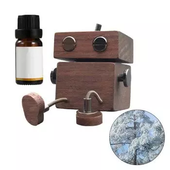 Автомобильная ароматерапия Кукла ручной работы из дерева Долговечный аромадиффузор эфирных масел Качающиеся ножки Автомобиль Cedarwood