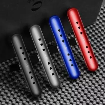 Автомобильная ароматерапия Противоскользящий автоматический вентиляционный зажим Диффузор Вырез Отверстия в форме сердца Длительный аромат Освежающий Безопасный цилиндрический Основная ароматерапия синий