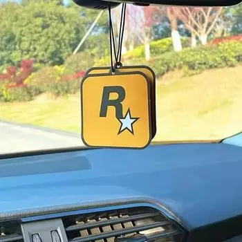 Автомобильная ароматерапия Rockstar Подвеска Автомобильные украшения Аксессуары, Интерьер Автомобили Главная Ароматерапия Эфирное масло Подвесной декор жёлтый