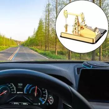 Автомобильная ароматерапия, солнечная зарядка, насосная установка, двигатель, нефтепромысловое рабочее оборудование, фигурка, декоративный орнамент, автомобильный освежитель воздуха, автомобильный диффузор A серебряный