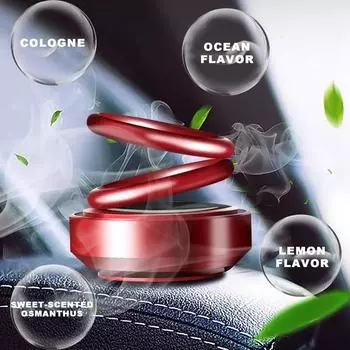 Автомобильная ароматерапия Вращающиеся автомобильные освежители воздуха Украшения для автомобиля Ароматический диффузор с двойным кольцом для автомобиля Аксессуары для автомобиля