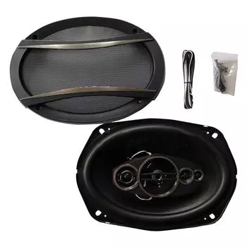 Автомобильная аудиосистема 6918, высококачественный неразрушающий коаксиальный динамик 6x9, сабвуфер, 1 пара One Size чёрный