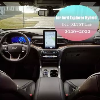 Автомобильная беспроводная зарядная панель для Ford Explorer 6 Hybrid U625 XLT ST Line 2020 2021 2025 Телефон быстрое зарядное устройство пластина лоток аксессуары