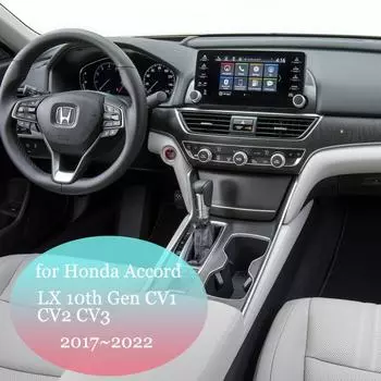 Автомобильная беспроводная зарядная панель для Honda Accord LX 10-го поколения CV1 CV2 CV3 2017~2025 2018, панель для быстрой зарядки телефона, станция Xiaomi
