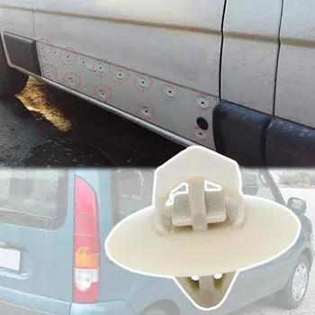 Автомобильная боковая нижняя часть кузова, дверная карта, панель, отделка, заклепка, фиксирующий зажим, сменный зажим для Renault Kangoo (ФК/КС) (ФВ/КВТ) 1997 - 2017 2018 2019 20Pcs