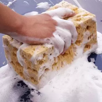 Автомобильная большая сотовая губка для супермойки, впитывающая воду воском, коралловая губка, мягкая