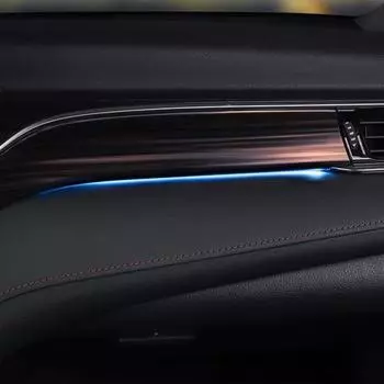 Автомобильная центральная консоль декоративные светодиодные фонари синие для Toyota Camry 2018 12 В салон автомобиля атмосфера световая панель 8x0,7 см автомобильный доступ P2I2 синий