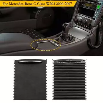 Автомобильная центральная консоль раздвижные жалюзи держатель для стакана рулонная шторка крышка 2036800123 9051 для Mercedes Benz C-Class W203 Car-Styling