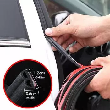 Автомобильная дверь резиновый уплотнитель протектор двери изоляция шумоизоляция звукоизоляция B-образные уплотнительные полосы наклейка уплотнитель резиновый
