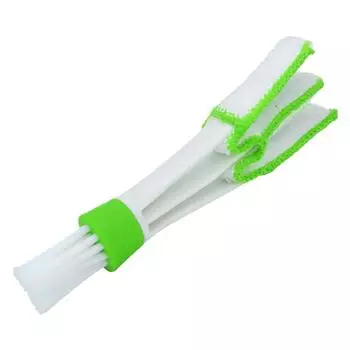 Автомобильная двухголовая щетка из микрофибры ABS, съемный инструмент для чистки для автомобиля, грузовика, внедорожника Red White