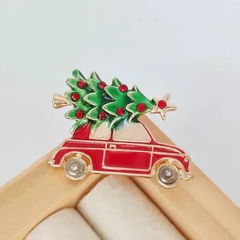 Автомобильная елка Брошь Креативные булавки для женщин и девочек Модные универсальные броши Аксессуары для одежды Рождественские подарки
